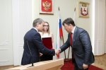 Нижний Новгород. «Нагрудный знак — это еще один шаг к изменению формата работы муниципального служащего», —  глава города  Владимир Панов